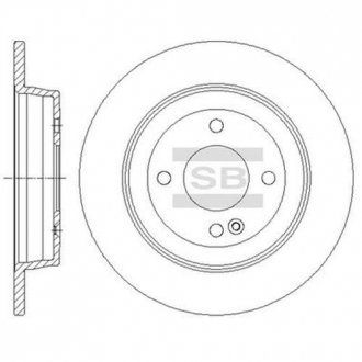Тормозной диск Hi-Q (SANGSIN) SD1087