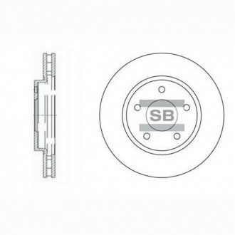 Диск гальмівний Hi-Q (SANGSIN) SD4315