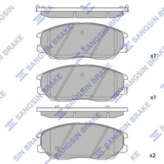 Колодки тормозные дисковые Hi-Q (SANGSIN) SP1161