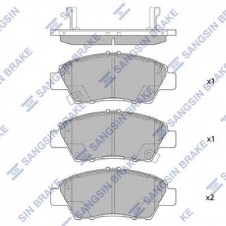 Колодки тормозные дисковые Hi-Q (SANGSIN) SP1463