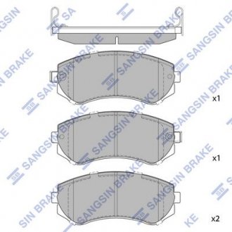 Тормозные колодки Hi-Q (SANGSIN) SP1492