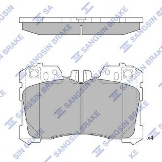 Тормозные колодки Hi-Q (SANGSIN) SP1496