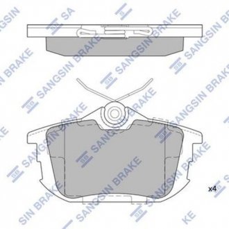 Тормозные колодки Hi-Q (SANGSIN) SP1531