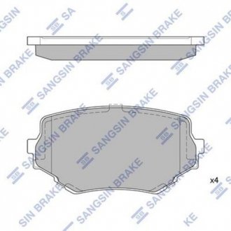 Комплект тормозных колодок из 4 шт. дисков Hi-Q (SANGSIN) SP1535