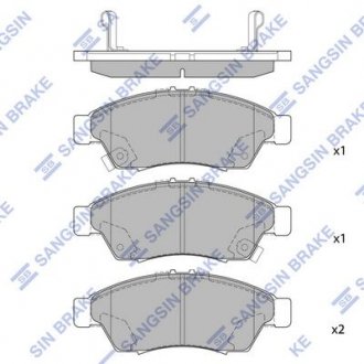 Колодки тормозные дисковые Hi-Q (SANGSIN) SP1541