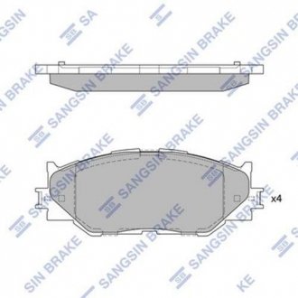 Колодки гальмівні дискові Hi-Q (SANGSIN) SP1543