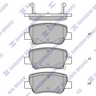 Тормозные колодки Hi-Q (SANGSIN) SP1578