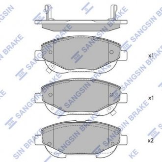 Колодки тормозные дисковые Hi-Q (SANGSIN) SP1579