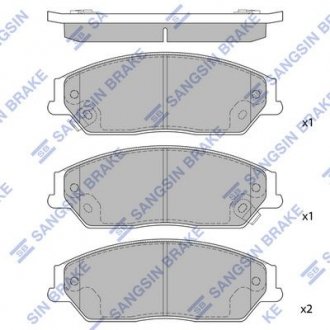 Колодки тормозные дисковые Hi-Q (SANGSIN) SP1590