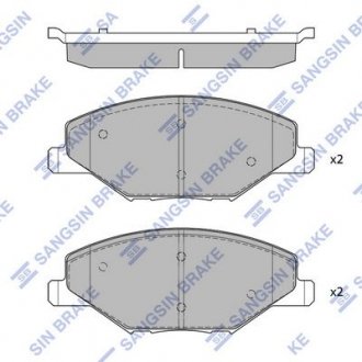 Комплект гальмівних колодок - дискові Hi-Q (SANGSIN) SP1595