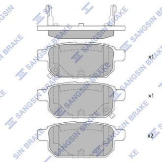 Тормозные колодки Hi-Q (SANGSIN) SP1634