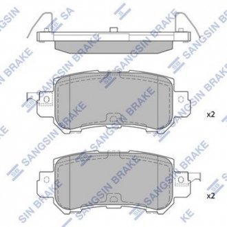 Тормозные колодки Hi-Q (SANGSIN) SP1672