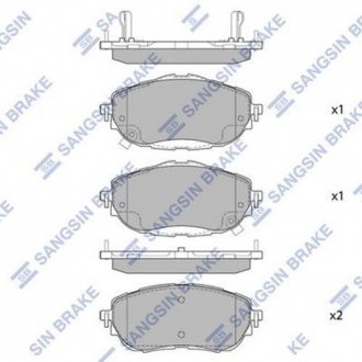 Тормозные колодки Hi-Q (SANGSIN) SP1700