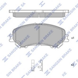 Тормозные колодки Hi-Q (SANGSIN) SP1715