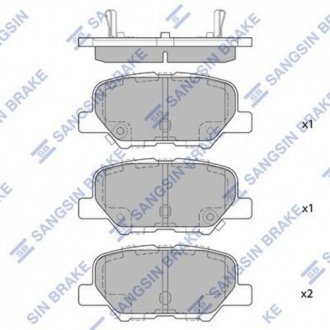 Тормозные колодки Hi-Q (SANGSIN) SP1731