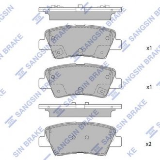 Тормозные колодки Hi-Q (SANGSIN) SP1851