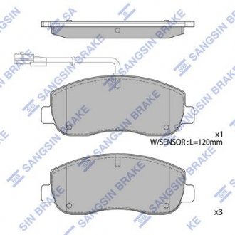 Кт. Гальмівні колодки Hi-Q (SANGSIN) SP1969
