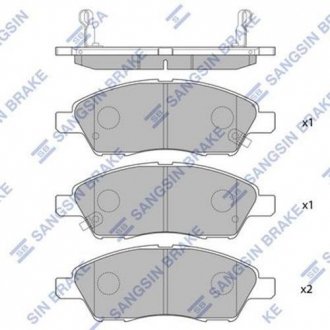 Кт. Тормозные колодки Hi-Q (SANGSIN) SP2084