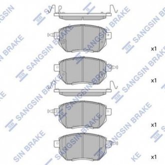 Кт. Тормозные колодки Hi-Q (SANGSIN) SP2107