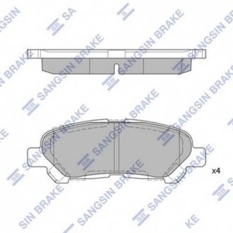 Колодки гальмівні Hi-Q (SANGSIN) SP2136