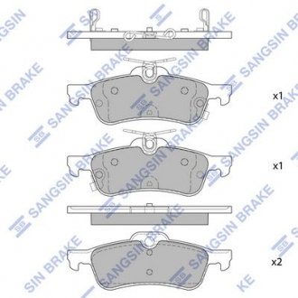 Колодки тормозные дисковые Hi-Q (SANGSIN) SP4133