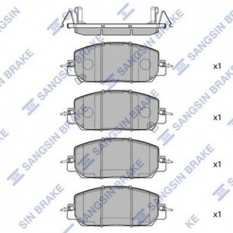 Колодки гальмівні дискові Hi-Q (SANGSIN) SP4176