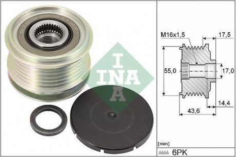 Шкив генератора INA 535 0105 10