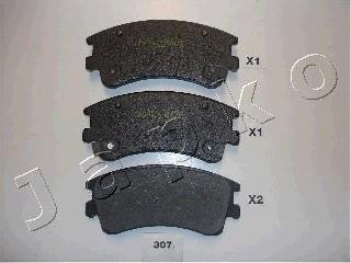 Колодки гальмівні дискові Mazda 6 1.8 (02-07),Mazda 6 2.0 (02-07),Mazda 6 2.0 (02-07) JAPKO 50307