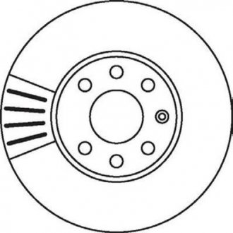 Тормозной диск передний Opel Astra G / Chevrolet Astra, Corsa Jurid 562069JC