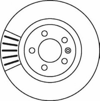 Гальмівний диск передній VW LT, Transporter IV Jurid 562080JC