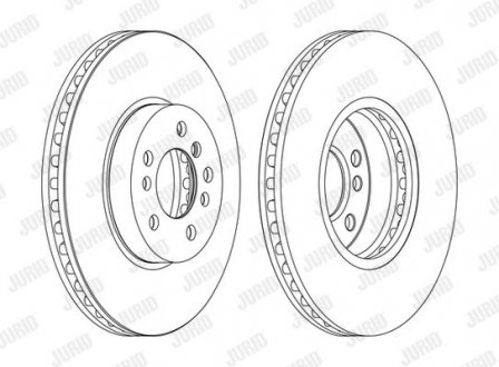 Тормозной диск передний BMW X3, X5 Jurid 562134JC1