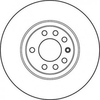 Гальмівний диск передній Opel Astra, Corsa, Meriva, Vectra, Zafira / Saab 9-5 Jurid 562240JC