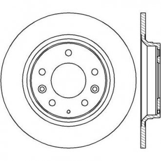 Тормозной диск задний Mazda 326, 6, 626, MX-5, Premacy Jurid 562416JC