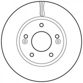 Гальмівний диск передній Hyundai Sonata, Tucson, i30 / KIA Carens, Ceed, Magentis, Sportage Jurid 562625JC (фото 1)