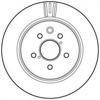 Тормозной диск задний Lexus GS, IS / Toyota Crown, Mark X (2003->) Jurid 562823JC
