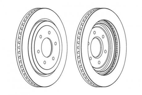 Гальмівний диск передній Nissan NP300, Pathfinder III (2005->) Jurid 563024JC1