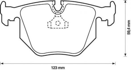 Гальмівні колодки задні BMW 3-Series, 7-Series, X3, X5, Z4, Z8 / Land Rover Range Rover Jurid 571918J