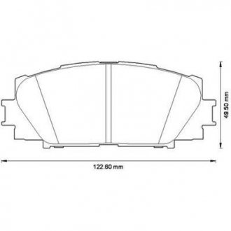 Тормозные колодки передние Toyota Yaris (2005->) Jurid 572578J