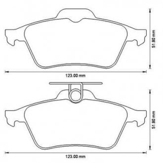 Тормозные колодки задние Ford Focus / Mazda 3 / Opel Vectra / Renault Laguna Jurid 573186J