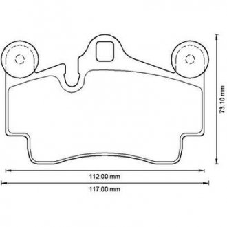 Тормозные колодки задние Audi Q7 / VW Touareg / Porsche Cayenne Jurid 573227J