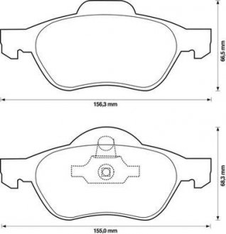 Тормозные колодки передние Renault Megane, Laguna, Scenic Jurid 573244J