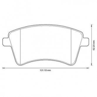 Гальмівні колодки передні Renault Kangoo / Mercedes Citan Jurid 573284J