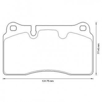 Тормозные колодки передние VW Touareg / Seat Leon / Audi TT Jurid 573296J