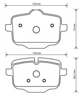 Гальмівні колодки задні BMW 5-Series, 6-Series, 7-Series, 8-Series, X3 / Rolls-Royce Jurid 573353J