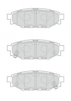 Гальмівні колодки задні Subaru Impreza, Forester, Legacy, Outback, XV Jurid 573380J (фото 1)