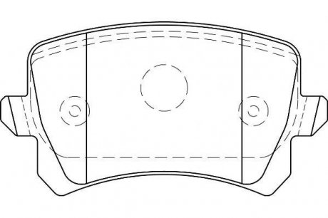 Тормозные колодки задние Audi Q3 VW Passat /Tiguan Jurid 573667J