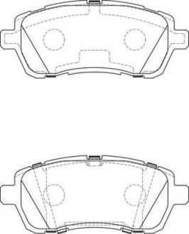 Гальмівні колодки передні Ford Fiesta VI, KA+ Jurid 573747J