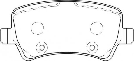 Тормозные колодки задние Range Rover Evoque / Volvo S60, S80, V70, XC60, XC70 Jurid 573748J