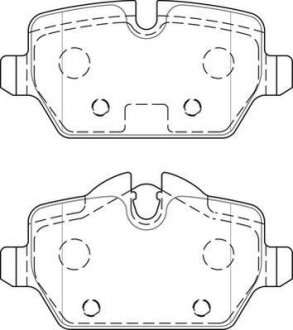 Гальмівні колодки задні Mini Countryman (2010->), Paceman Jurid 573755J