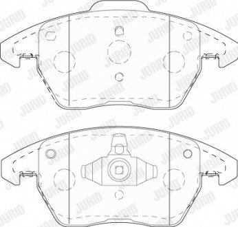 Тормозные колодки передние Audi A1 / VW Beetle, Jetta IV, Polo V / Seat Ibiza IV Jurid 573852J
